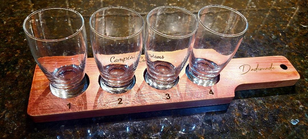 Custom Whiskey / Beer Flight Board