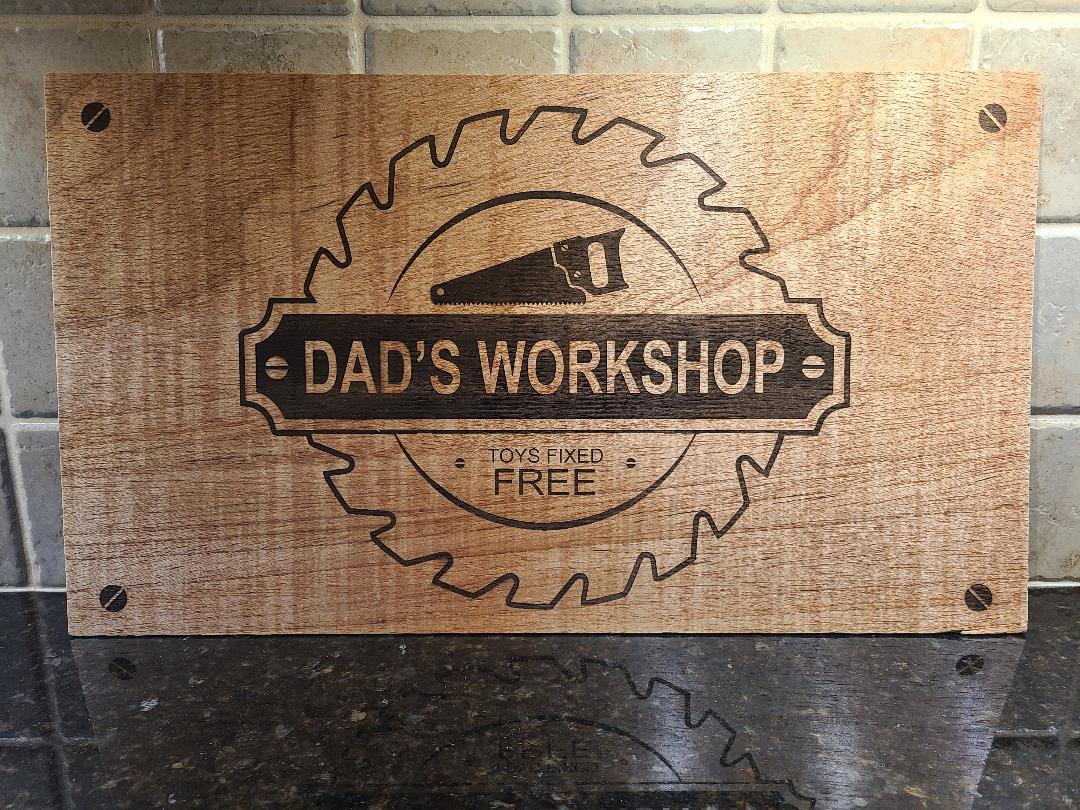 Custom Laser Etched Sign
